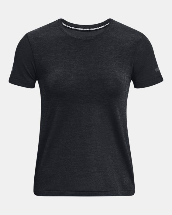 T-shirt à manches courtes UA Seamless Stride pour femme, Black, pdpMainDesktop image number 4